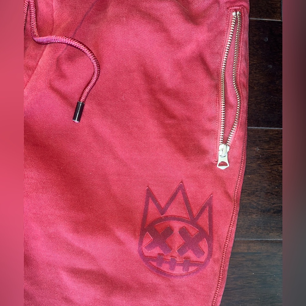 $189 Cult of Individuality L Red logo Sweatpants quality premium sweats 34” M